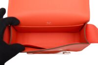 134. Hermes Geta Bag, Red, Palladium Hardware15