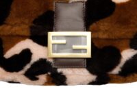 89. Fendi Baguette, Mongolian Lamb, Brown:Pink, Gold Hardware7