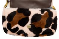 89. Fendi Baguette, Mongolian Lamb, Brown:Pink, Gold Hardware8
