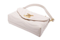 0086. Louis Vuitton New Wave crossbody bag, White leather, Gold hardware