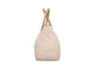 0175. Gucci Pink Canvas Tote, Silver Hardware5