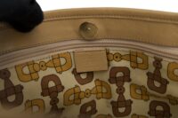 0175. Gucci Pink Canvas Tote, Silver Hardware8