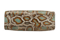 0182. Fendi Peekaboo, Python Handbag, Silver hardware10