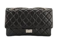0186. Chanel Black Quilted Caviar Leather, Shoulder Bag, Silver Hardware1
