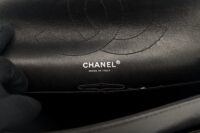 0186. Chanel Black Quilted Caviar Leather, Shoulder Bag, Silver Hardware14