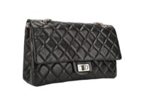 0186. Chanel Black Quilted Caviar Leather, Shoulder Bag, Silver Hardware2