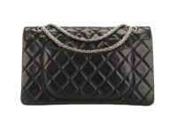 0186. Chanel Black Quilted Caviar Leather, Shoulder Bag, Silver Hardware4