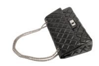 0186. Chanel Black Quilted Caviar Leather, Shoulder Bag, Silver Hardware7