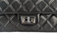 0186. Chanel Black Quilted Caviar Leather, Shoulder Bag, Silver Hardware9