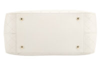 0189. Chanel White Bullskin, Ring My Tote, Handbag, Gold Hardware6