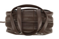 0191. Chanel, Choco Bar, Brown Leather Handbag, Silver Hardware7