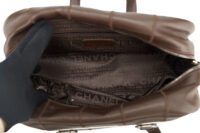 0191. Chanel, Choco Bar, Brown Leather Handbag, Silver Hardware9
