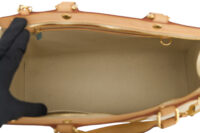 0195. Louis Vuitton Beige Brea Patent Leather Handbag, Gold Hardware