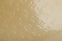 0195. Louis Vuitton Beige Brea Patent Leather Handbag, Gold Hardware