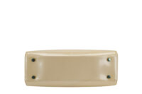 0195. Louis Vuitton Beige Brea Patent Leather Handbag, Gold Hardware