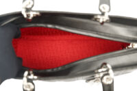 0197. Lady Dior, Black Leather, Handbag, Silver Hardware11