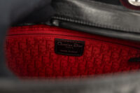 0197. Lady Dior, Black Leather, Handbag, Silver Hardware13