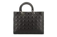 0197. Lady Dior, Black Leather, Handbag, Silver Hardware4