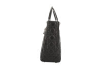 0197. Lady Dior, Black Leather, Handbag, Silver Hardware5