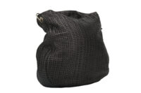 0199. Christian Dior Woven Soft Hobo, Silver Hardware