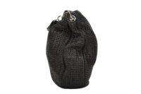 0199. Christian Dior Woven Soft Hobo, Silver Hardware