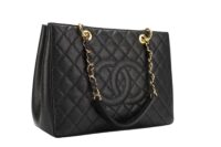 0209. Chanel Grand Shopping Tote, Caviar, Gold Hardware2