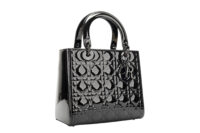 0216. Dior, Lady Dior, Black Patent Leather, 2021, Black Hardware