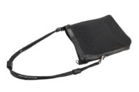 0221. Gucci GG Canvas Braided Shoulder Bag, Black, Silver Hardware11