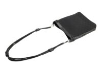 0221. Gucci GG Canvas Braided Shoulder Bag, Black, Silver Hardware14