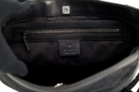 0221. Gucci GG Canvas Braided Shoulder Bag, Black, Silver Hardware17