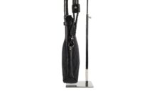 0221. Gucci GG Canvas Braided Shoulder Bag, Black, Silver Hardware9