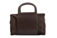 0222. Salvatore Ferragamo Vintage, Brown Pony Hair, Silver Hardware4