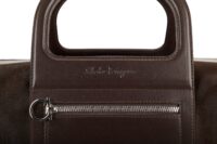0222. Salvatore Ferragamo Vintage, Brown Pony Hair, Silver Hardware7