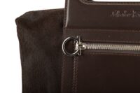 0222. Salvatore Ferragamo Vintage, Brown Pony Hair, Silver Hardware8
