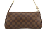 0225. Louis Vuitton Damier Ebene, Eva Clutch, Gold Hardware7