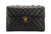 0231. Chanel Timeless Vintage Borsa Single Flap, Gold Hardware1