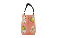 0236. Chanel Pink Canvas Coco Heart Print, Silver Hardware3