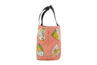 0236. Chanel Pink Canvas Coco Heart Print, Silver Hardware5