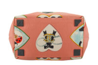0236. Chanel Pink Canvas Coco Heart Print, Silver Hardware7