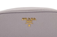 0238. Prada Saffiano Mini Camera Crossbody, Lavender, Gold Hardware8