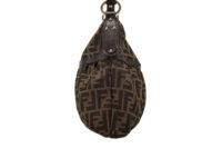0239. Fendi Zucca Chef Shoulder Hobo Bag, Brown Leather, Gold Hardware10