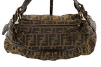 0239. Fendi Zucca Chef Shoulder Hobo Bag, Brown Leather, Gold Hardware15