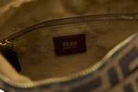 0239. Fendi Zucca Chef Shoulder Hobo Bag, Brown Leather, Gold Hardware16