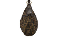 0239. Fendi Zucca Chef Shoulder Hobo Bag, Brown Leather, Gold Hardware9