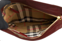 0241. Burberry Shoulder Bag Handbag, Burgundy, Leather, Gold Hardware12