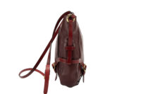 0241. Burberry Shoulder Bag Handbag, Burgundy, Leather, Gold Hardware3