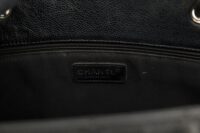 0243. Chanel Grand Shopping Tote in Black Caviar Leather, Silver Hardware10