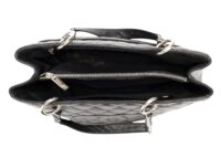 0243. Chanel Grand Shopping Tote in Black Caviar Leather, Silver Hardware11