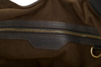 0244. Louis Vuitton, Black Mahina XL Shoulder Bag, Gold Hardware11