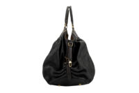 0244. Louis Vuitton, Black Mahina XL Shoulder Bag, Gold Hardware3